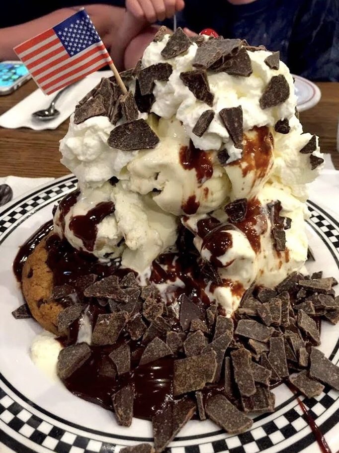 The monster chocolate chip cookie sundae