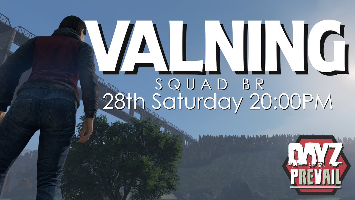 DayzPrevail's tweet photo. Does your 3 or 4 Man have what it takes for the VALNING BR?

Signup at https://t.co/arjS7Neyce https://t.co/VtgML8DgKy