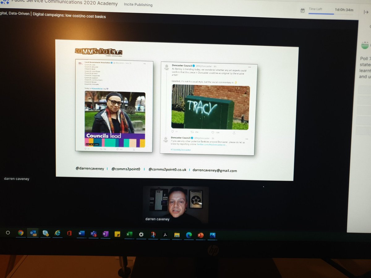 tomhustler's tweet photo. Really good to hear @darrencaveney  from @comms2point0  at  #CommsAcad talking about low cost /no cost digital comms https://t.co/dyvtS6Vykb