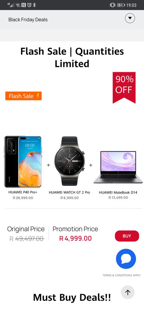Brandon Botes (@brandon_botes) on Twitter photo Great deal that you cannot select, been pressing buy since 2min before the sale started on 3 devices. <a href="/HuaweiZA/">Huawei Mobile SA</a> Great deal that you cannot select, been pressing buy since 2min before the sale started on 3 devices. <a href="/HuaweiZA/">Huawei Mobile SA</a>