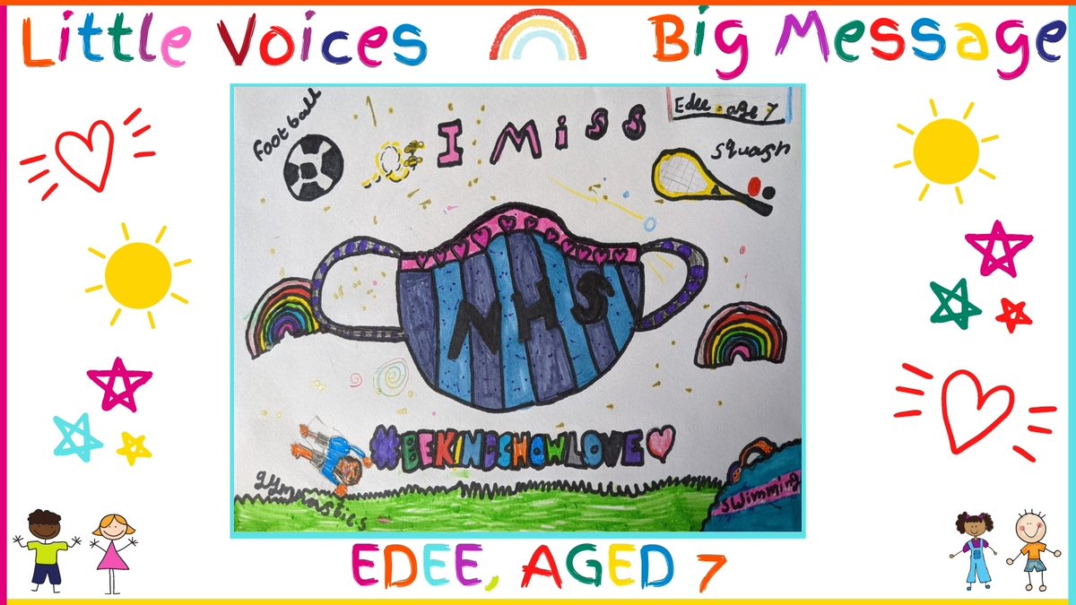 East_Riding's tweet image. Little Voices, Big Message🎤🧒
Edee, aged seven, wants everyone to #BeKindShowLove
Edee is really missing her sports and can’t wait to get back to being active!⚽
#LittleVoices