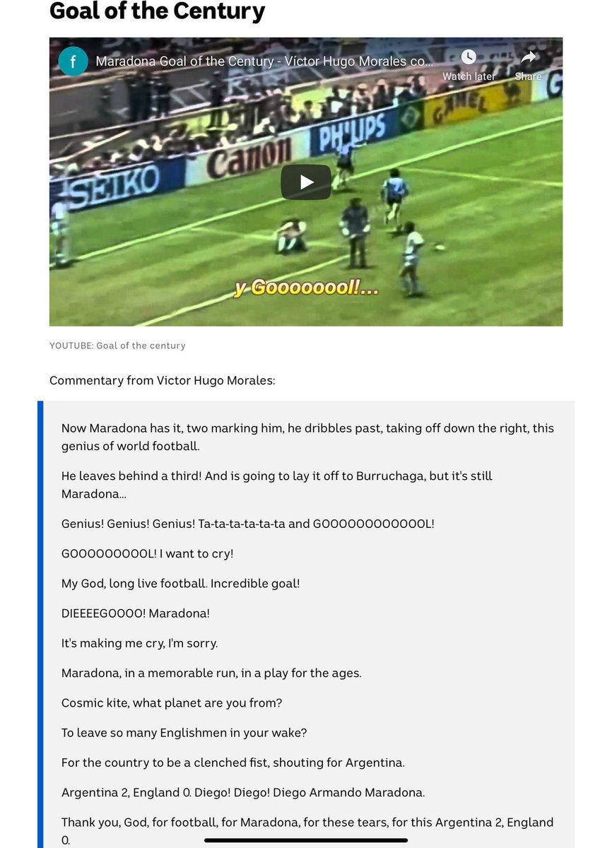 Download Diego Maradona Goal Of The Century English Commentary Images