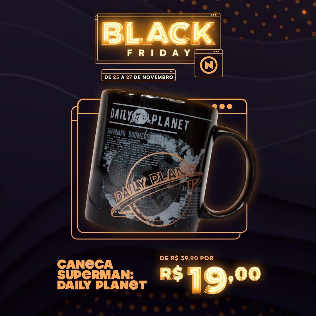 Comece o dia com as notícias do Planeta Diário. Caneca do Super Man com oferta especial para a #BlackFridayNerdstore.
Garanta a sua: https://t.co/tIW4UWtVfg
#Nerd #Geek https://t.co/D3ibnqRQ88