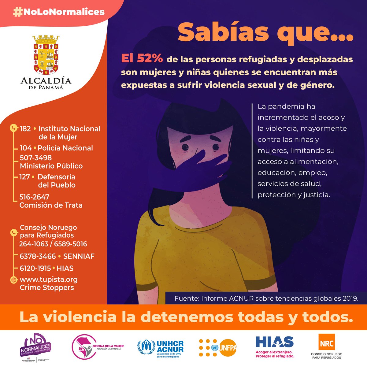 ofimupa's tweet photo. La violencia contra mujeres y niñas es una de las violaciones de los derechos humanos más extendidas, persistentes y devastadoras del mundo #NoLoNormalices https://t.co/hbqQ53quaM