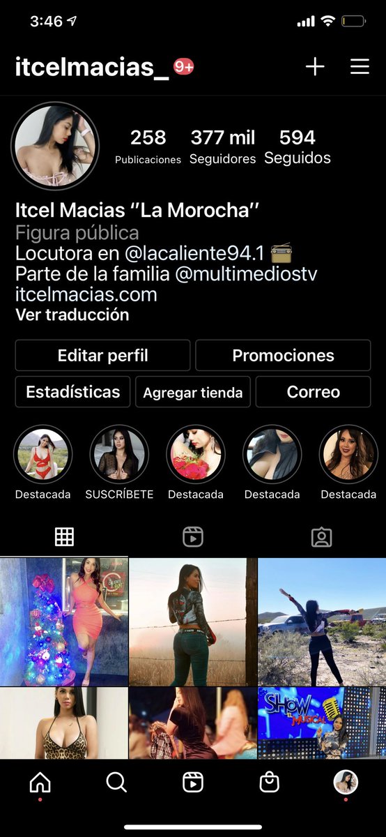 Esta es mi cuenta de Instagram sígueme y te estaré mandando un audio 😍♥️