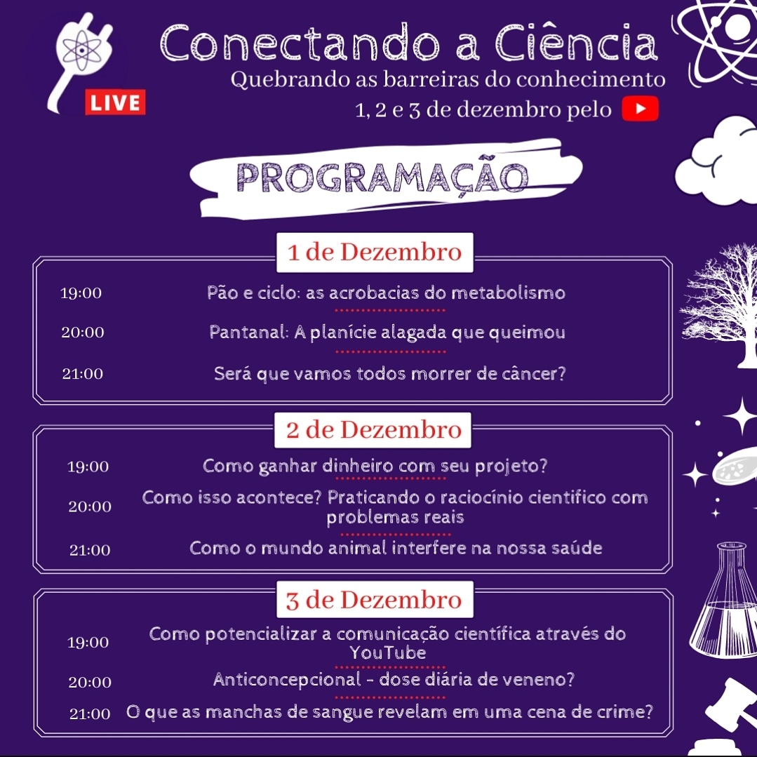 lnccientifica's tweet photo. Divulgada nossa programação fechada! 🎉🎉
.
Já anota aí quais palestras você vai assistir. 
.
Te esperamos na semana que vem :) https://t.co/Mn1cGan442