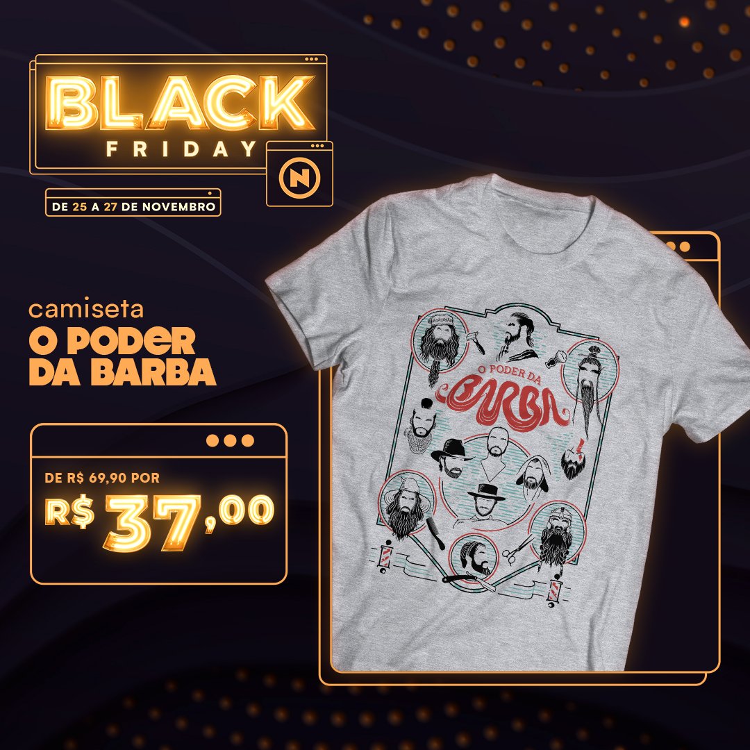 Elas são responsáveis por demonstrar sabedoria, experiência, força… Ter uma barba pode significar muito, e ter uma camiseta que fale delas significa que você aproveitou as ofertas da nossa Black Friday!
Garanta a sua: https://t.co/D2qT4AWnbu
#Nerd #Geek #BlackFridayNerdstore https://t.co/NEqluhg8df