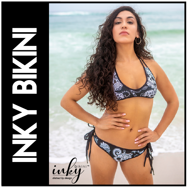 BikiniInky's tweet photo. Kill it with a Sugar Skull Reversible Inky Bikini! 
Inky Bikinis make great Christmas gifts!   

Distract by Design!
Exclusively at https://t.co/cxChzaFLyB

#sugarskull #flagbikini #inky #swimwear #swimsuit #model #bikinimodel #beachmodel #reversibleswimwear #bikini #inkybikini https://t.co/bBEri5MB9N