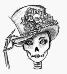 kaylie_black's tweet photo. An initial sketch idea of Catrina's head for Sigtrap Games. This idea didn’t get used but I still really like it.
#characterdesign #characterexploration #VRCharacter #sigtrapgames @SigtrapGames #skeletoncharacter https://t.co/fNSVKjVRT5