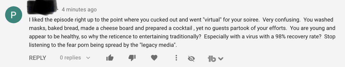 I never dreamed in a million years there’d be anything political or controversial about today’s episode of HTD. I thought the format might have performance issues, but that’s a different issue. What follows is a thread of the worst humans, and the reason this pandemic rages: