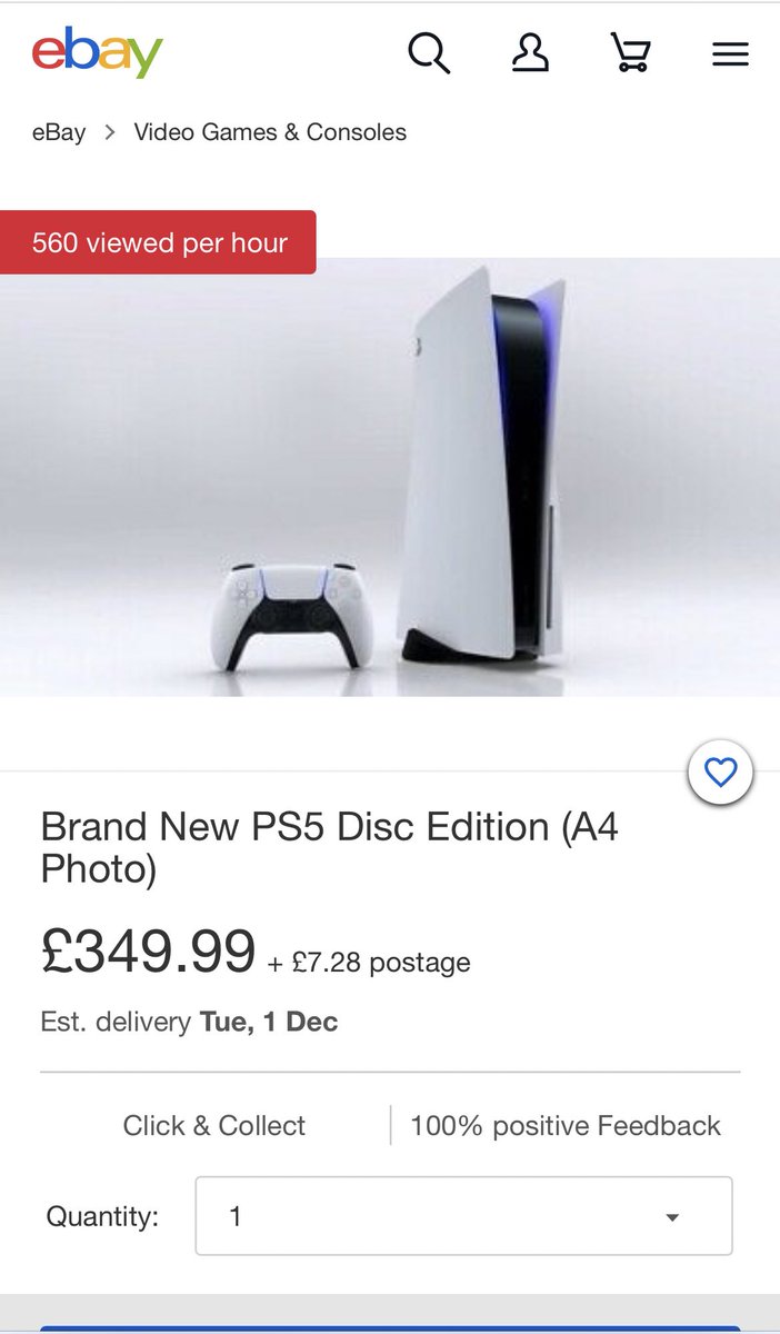 RingGeneral's tweet photo. Scammers are trying to con people into buying โPhotosโ of PS5โs on @eBay
Some people are just vile human beings. #GamersUnite #PS5 #PS5SCAM https://t.co/Xu9BXGnhXJ