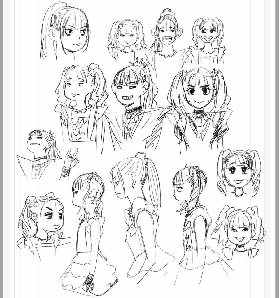 ベビメタラクガキ。アニメ的アレンジじゃなくて、似顔絵的デフォルメでアプローチしてみたら楽しかった。

#babymetal #ベビーメタル #sumetal #moametal #yuimetal https://t.co/GoxGnvDpDi 