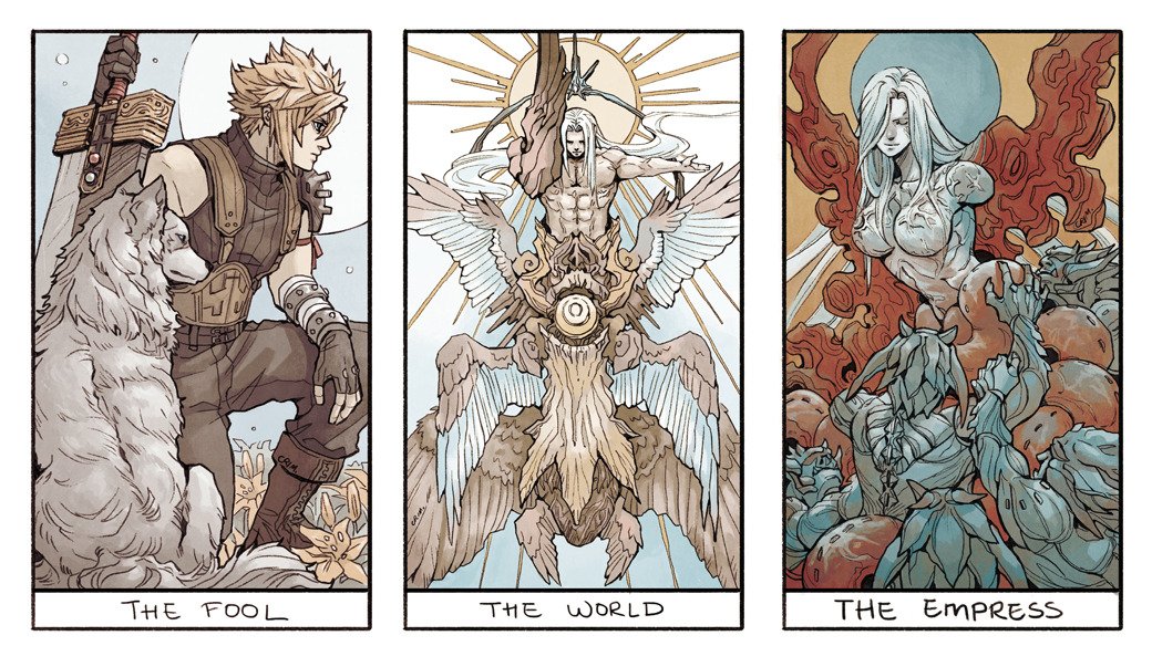 Had a few questions re. whether the VII tarot pics I'm doing will be a physical deck eventually, and the answer is yes! It's the latest in a series of decks I've done in the last 4-5 years. 