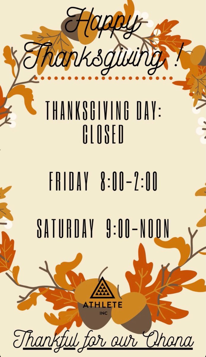 Happy Thanksgiving to all of our Ohana!!! 🤙🏽🤙🏽