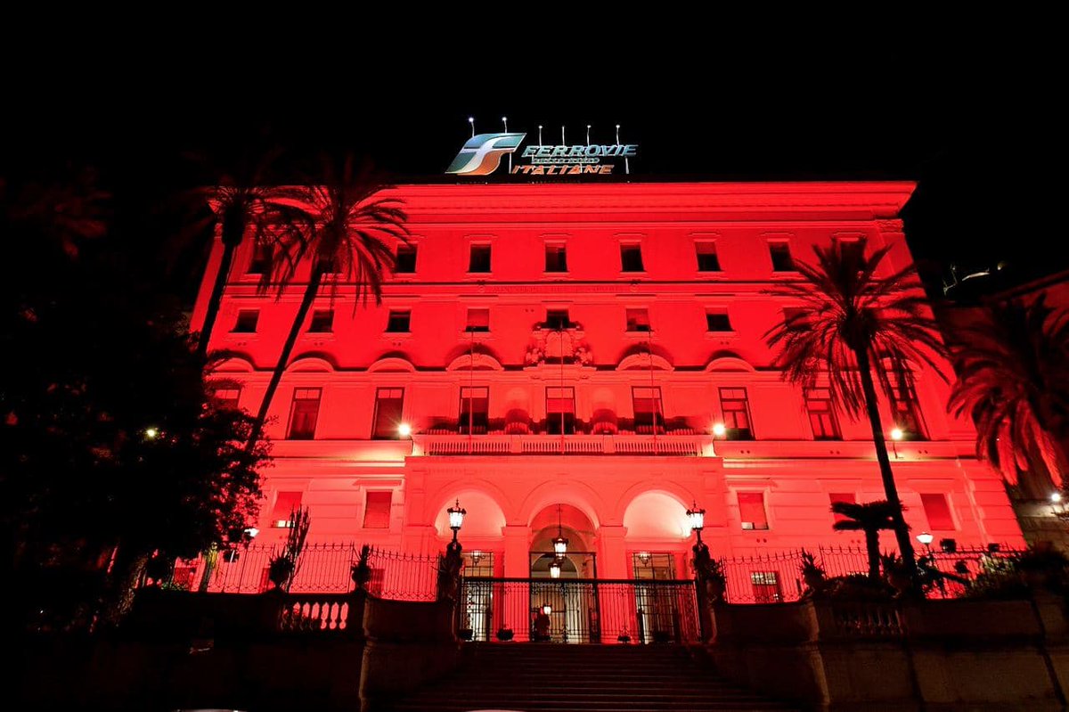 Villa Patrizi, sede storica del Gruppo #FS Italiane, si illumina di rosso in occasione della Giornata internazionale per l’eliminazione della violenza contro le donne. #DiciamoNoInsieme #stopviolenzasulledonne #stopviolenceagainstwomen

fsitaliane.it/content/fsital…