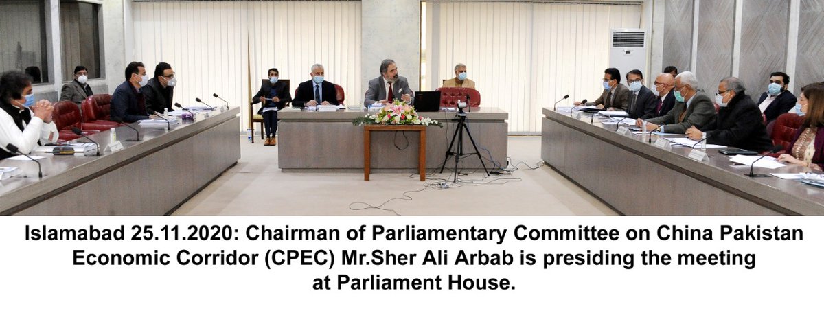 The Parliamentary Committee on China-Pakistan Economic Corridor (CPEC) met under the Chairmanship of <a href="/saarbab/">Sher Ali Arbab</a>. The Committee was briefed over the issues faced by the industrial sector and the steps taken to improve the industrialization in Pakistan.