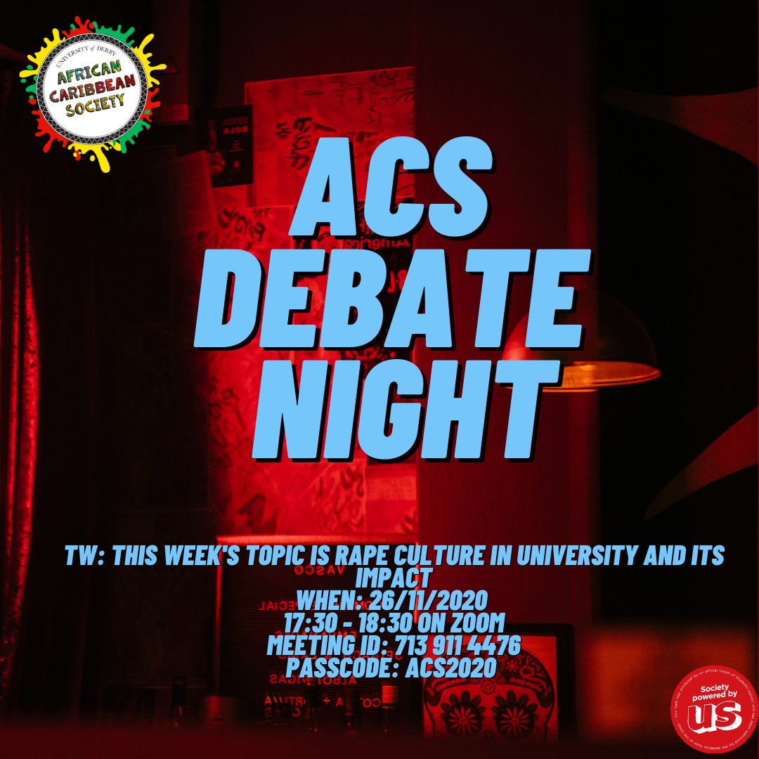After last week's successful debate night we're back with another one!! Join us at the same time this week for a bit of debate and discussion!