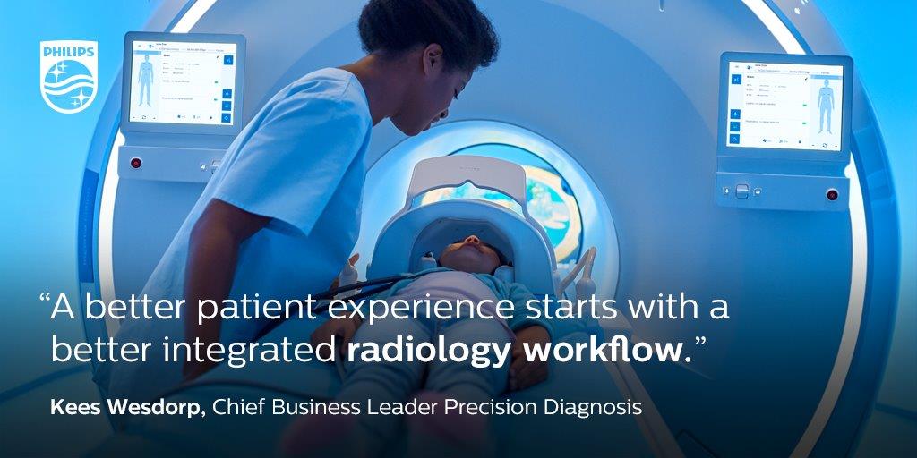 PhilipsHealth's tweet photo. Discover seven ways to innovate your radiology workflow, boost operational efficiency, and drive value for patients, staff, and health systems. https://t.co/pyesD912sH

#radiology #digitaltransformation #RSNA20 https://t.co/fLXlXrGgaa