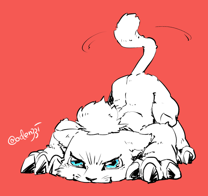 「レオルモン練習! 」|オデンのイラスト