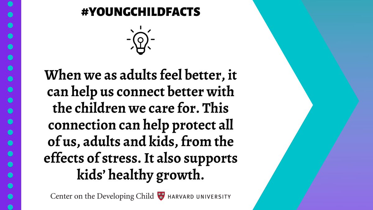 #YoungChildFacts ✨#WednesdayWisdom! 💡

Learn More: 

developingchild.harvard.edu/resources/what…