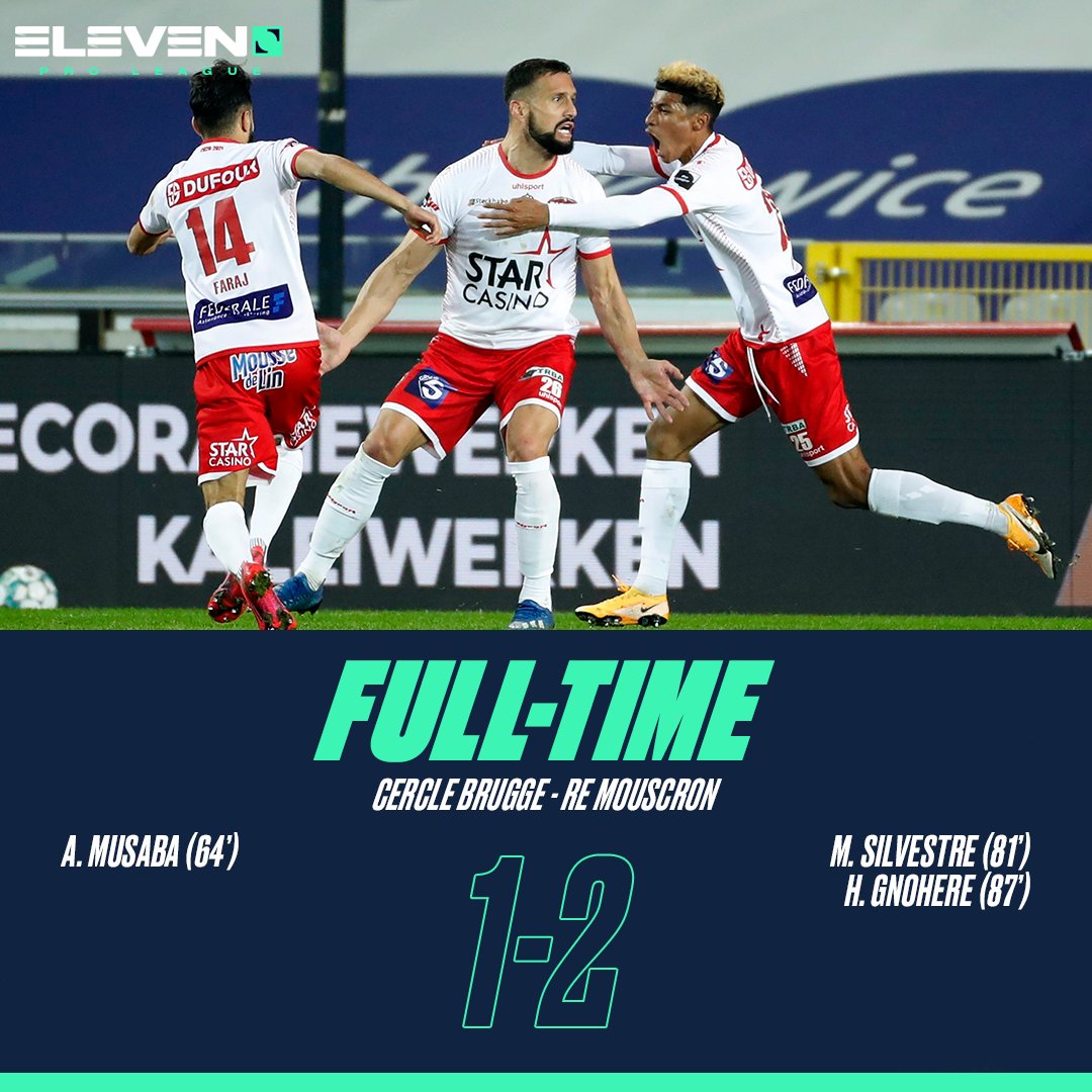 DAZN_BEFR's tweet photo. FT | Voici la première victoire tant attendue de @ExcelMouscron ! 👏

#CERMOU https://t.co/3tEtKM0TUw