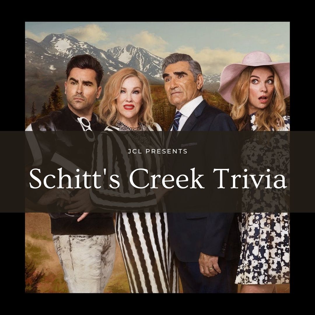 TAMaclagan's tweet photo. #jocolibrary patrons have officially made #schittscreek our #1 most played trivia game! Vie for the top spot at https://t.co/uxmIBGpzBN https://t.co/txrdHCMQKu