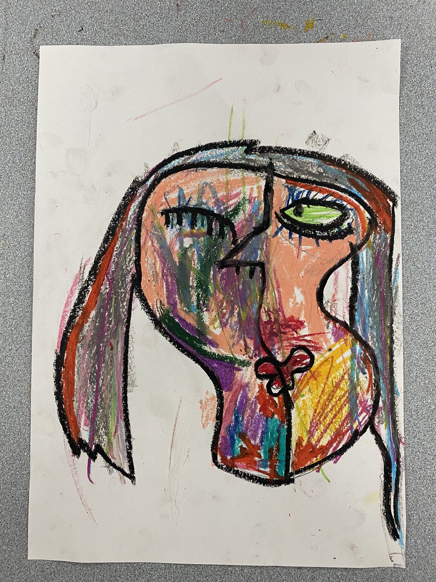MrsAMrsM's tweet photo. Year 2 have been looking at Picasso’s cubist portraits. We focused on his painting of Dora Maar to inspire our work. https://t.co/WvOVIjPD0I