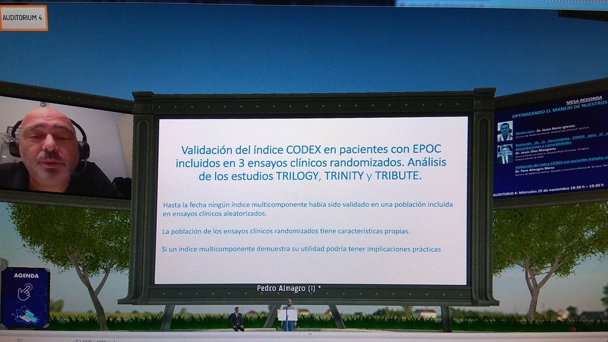 semiepoc's tweet photo. El Dr. Almagro expone en el #41SEMI las últimas novedades del índice CODEX en relación al tratamiento inhalado con triple terapia #semituit @Sociedad_SEMI en pacientes graves de ensayos clínicos. https://t.co/WOzD6GCTln