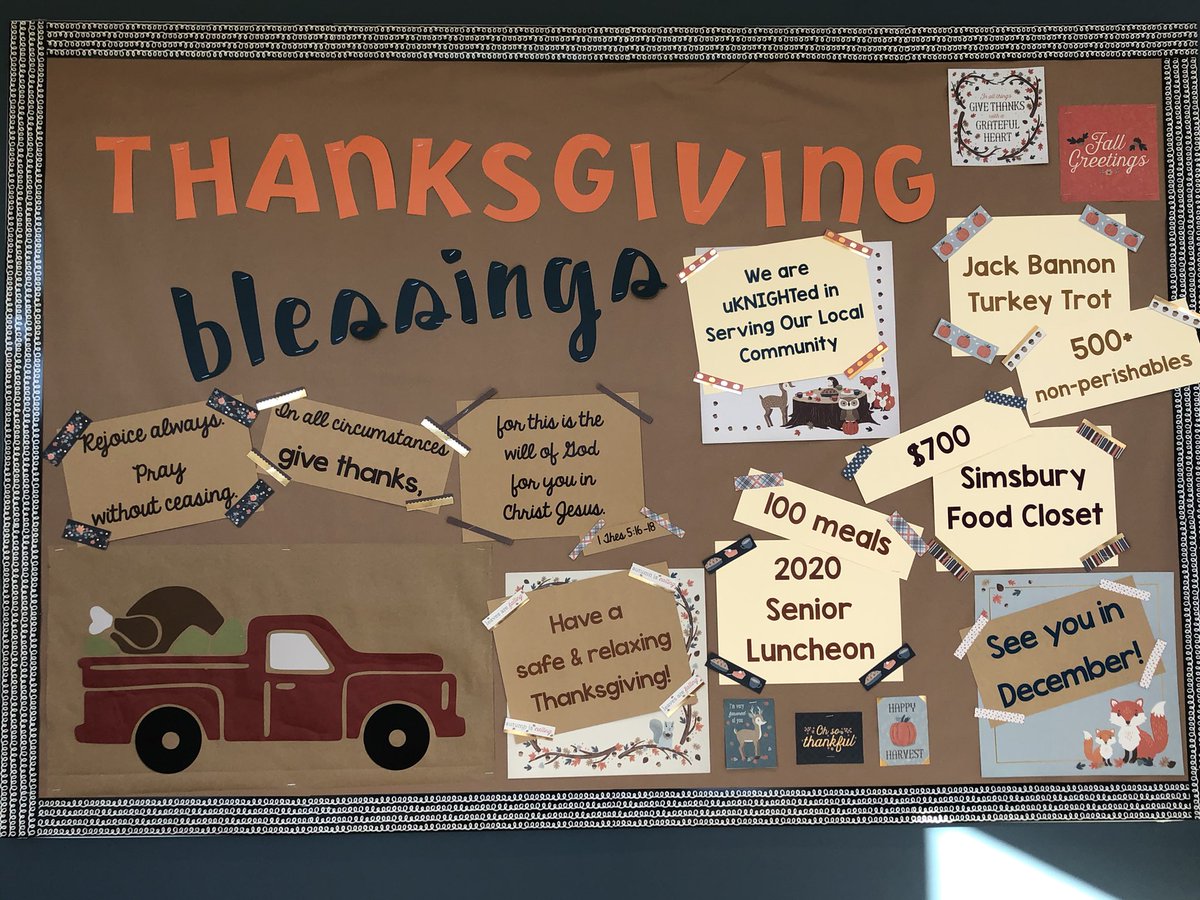 St. Mary’s School wishes everyone a happy, safe and healthy Thanksgiving!  We are all so grateful for our many Blessings. #uKNIGHTed