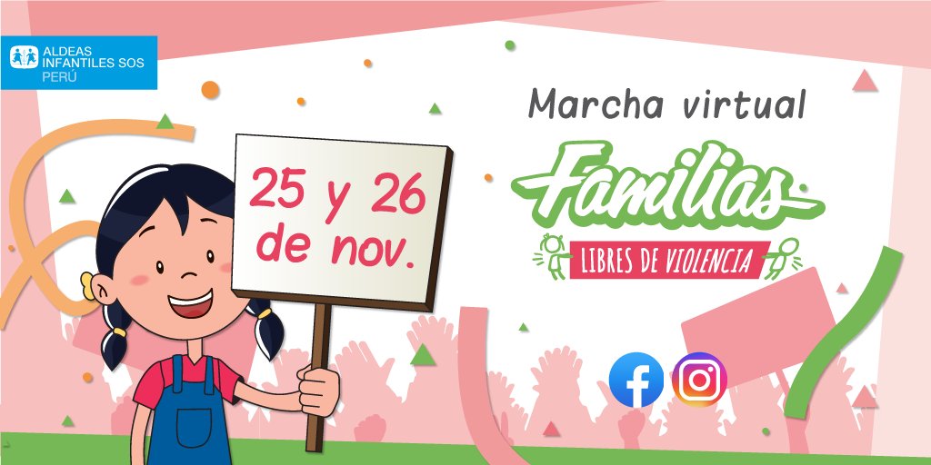 AldeasSOSPeru's tweet photo. 📣Este año no podremos salir a las calles, pero sí podemos inundar las redes sociales por los derechos de la niñez. Comparte estas acciones y súmate a nuestra marcha virtual por más #FamiliasLibresDeViolencia.👉🏼¿Cómo participar? Entérate aquí https://t.co/tvBD9zwOX2 #FLDV https://t.co/6Ak5CjbQgj