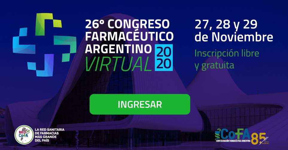 COFAorgar's tweet photo. NOVEDADES 🔔 #CFAVirtual2020
Habilitamos el ingreso a la previa del Congreso para que conozcas la plataforma 360º donde se desarrollará el evento virtual 👇
https://t.co/TiEfrlhXXr https://t.co/JrkKjGZAOk