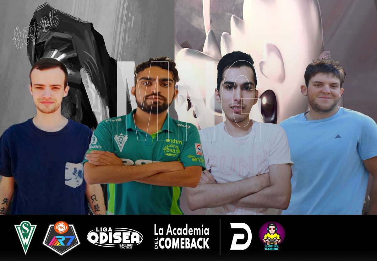 LigaOdisea4V4's tweet photo. Nos emociona anunciarles al equipo Mortdog Number Generator conformado por @4zokGG capitán del equipo y integrante de @SWeSportsLA,@R7Jesus_ integrante de @Rainbow7lol,@SdeSencillo (Challenger en todos los sets) y iforeverbronze (GM Las) buscaran la corona de nuestra liga! #GoMNG https://t.co/4n2G1RGzgM