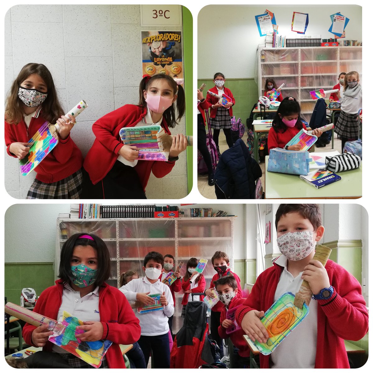 trinitariosM's tweet photo. 3rd Grade #ArtsAndCrafts: Juan Gris' guitars🎸
#SpanishPainter
#CubistStyle
#GeometricPatterns
Well done, guys!👏🏻
#HappyWithYou @AMPATriniAluche @centrosFEST https://t.co/9qtFYZg3zx