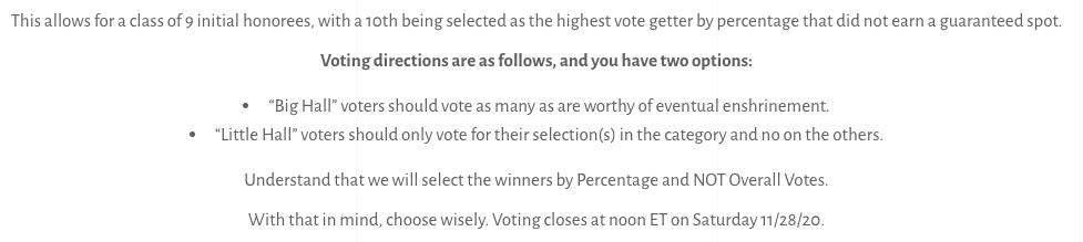 DJTrumpLibrary's tweet photo. PRESS NOTICE:

We are unveiling "Hall of Enablers" voting for our inaugural class to open vote. The voting happens on the website and is locked after one vote by IP. 

https://t.co/b65ywOLSJK

Screen shots below of some details.

Voting closes Saturday 11/28, but may be extended. https://t.co/cBPKXlDHpv
