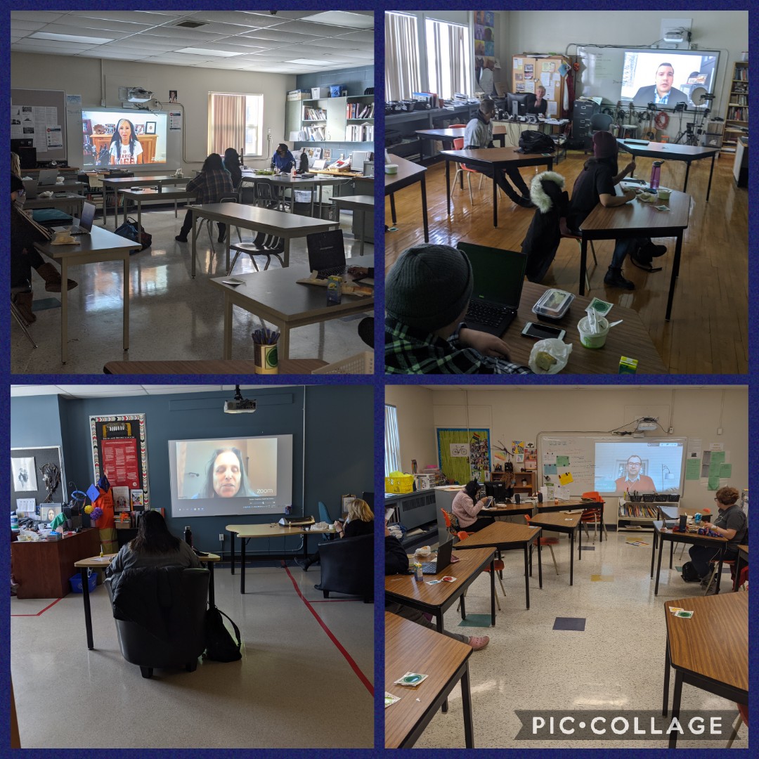 Happening now at Argyle! School wide engagement listening and learning from @pam_palmater @niigaanwewidam @winonaladuke.

Thank you to <a href="/feastcafebistro/">Feast Cafe Bistro</a> for providing bison stew and bannock to feed our community as we learn.
#wsdschools #wsd #wsdstudents #indigenouseducation