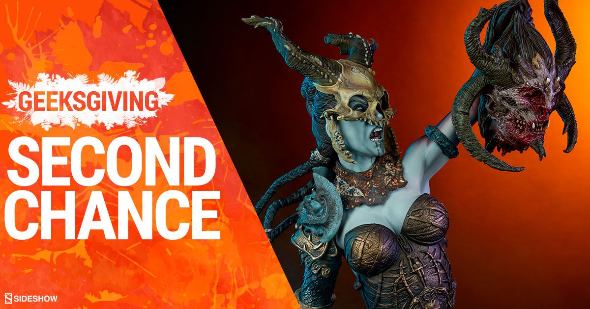 collectsideshow's tweet photo. It’s your SECOND CHANCE! A limited quantity of the Exclusive Kier Deaths Warbringer Premium Format Figures are back in stock NOW!

https://t.co/AAFjrNQDKz

@CourtoftheDead #SideshowGeeksgiving #SideshowSecondChance #CourtOfTheDead #SideshowCollectibles #Kier #COTD #Sideshow https://t.co/VmjluD9RHW