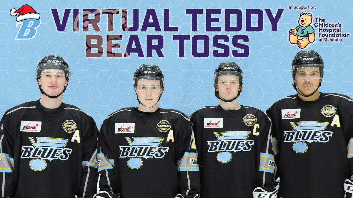 NEWS | Winnipeg Blues Launch Virtual Teddy Bear Toss in support of the Children’s Hospital Foundation’s Child Life Program.

Details/Support ➡️ bit.ly/373JLdQ