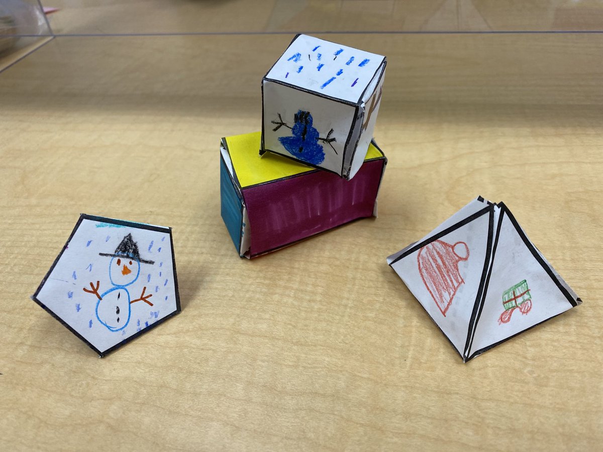 mrslaquerre's tweet photo. Celebrating this snowy day by creating some 3D shapes. #sjanumeracy https://t.co/NC6PNVuMpR
