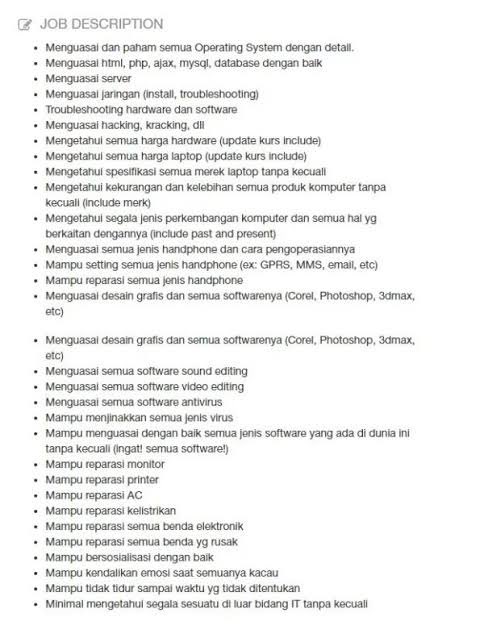 CV Luhut ketika daftar jadi menteri