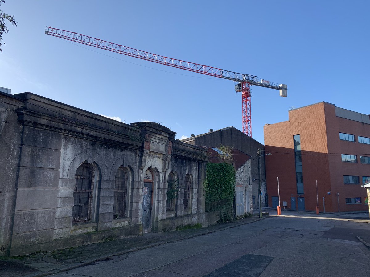CorkCraneCount's tweet photo. A tour of 2 @Clancy_Drangan sites. @sivuh and Bandon Road apartments, with a little old architecture and new art thrown in for good measure. https://t.co/VhTXN8CcsD