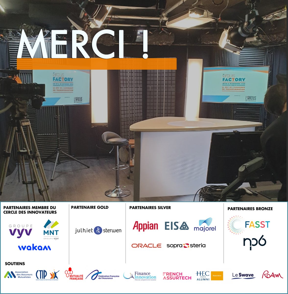 EvenementsARGUS's tweet image. 👋Il est temps de tirer le rideau sur cette 3e édition de l'#ArgusFactory. Un grand merci à vous de nous avoir suivi en direct, ainsi qu'à nos partenaires et soutiens. Nous vous donnons rdv en 2021 pour une nouvelle édition encore plus riche en débats ! #ArgusFactory #AFenDirect