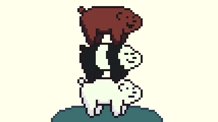 VulpesMaris on X: A cute #set of #32x32 #Bears #pixel_dailies  @Pixel_Dailies #pixelart #aseprite #WeBareBears  / X