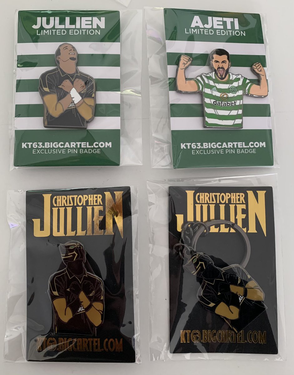 chris_fernand's tweet photo. What a delivery today!! Think the Jullien Black Panther badge may have a place in my favourite top 5. Up there with the Danny McGrain or Maestro badges for me. Absolutely brilliant. Great work as always from @Hoidy. #RipMaradona #whatsyourtop5 https://t.co/eUQvZGYVJ2