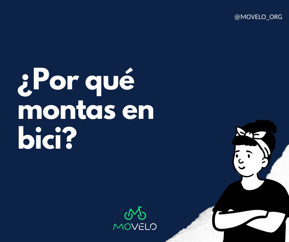 Movelo6's tweet photo. ¿Por qué montas en bici? 

Tener claro el propósito con el cual conectamos para empezar a usar la bici es muy importante para mantenerte motivado y comprometido con la causa. 

Aquí te compartimos excelentes ejemplos, escríbenos en los comentarios cuál es tu motivo.

#movelo https://t.co/vPcoybfnuQ