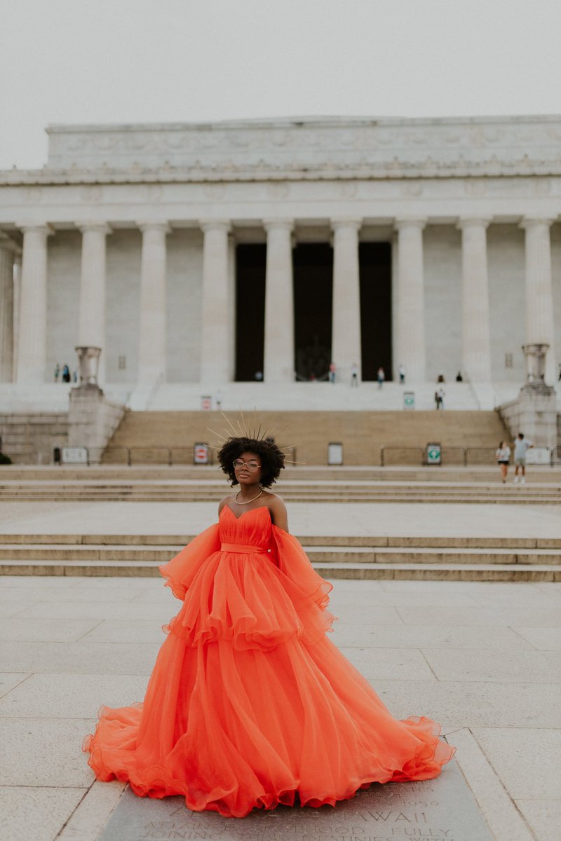 kidjazzyy's tweet image. Since no one ever got to see my prom dress bc of Covid here y’all go 🚶🏾‍♀️