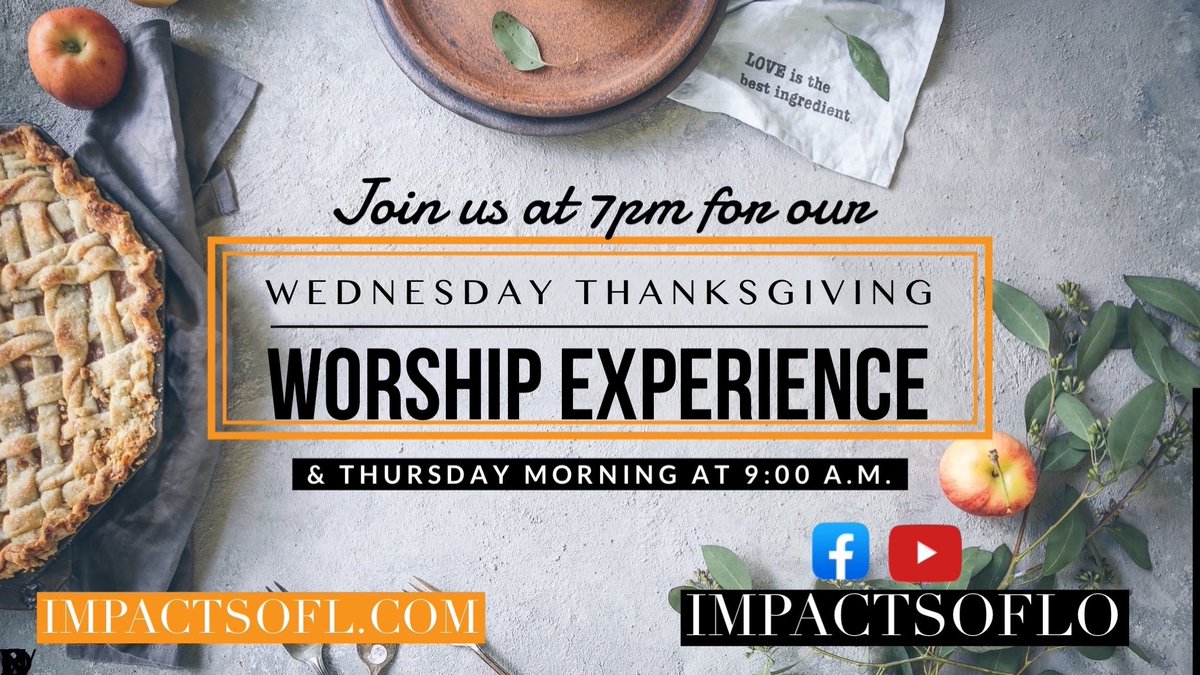 ACrawford305's tweet photo. Join Impact tonight at 7:00 p.m. to give thanks on Facebook or YouTube @ImpactSoflo and https://t.co/sduT3gxGN6 #Thanksgiving2020 #WeAreImpact #impactsoflo #icsofl #southflorida https://t.co/jtpQJKHnos