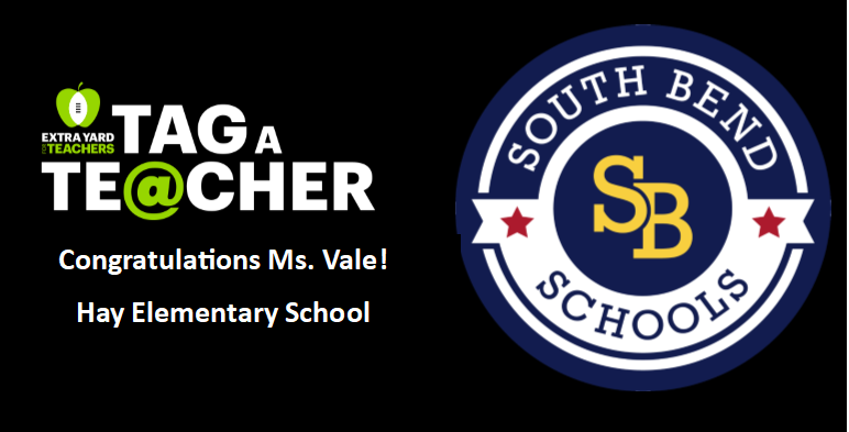 Community Commitment (@ndcommitment) on Twitter photo We continue our giveaway and Congratulate Ms. Vale from Hay Elementary School on receiving a <a href="/DonorsChoose/">DonorsChoose</a> gift card. Thank you for being a leader in our community! <a href="/SouthBendCSC/">South Bend Schools</a> @drtoddc <a href="/Tay_Will23/">Taylor Williams</a> <a href="/CFPExtraYard/">College Football Playoff (CFP) Foundation</a> #TeamSouthBend #GoIrish We continue our giveaway and Congratulate Ms. Vale from Hay Elementary School on receiving a <a href="/DonorsChoose/">DonorsChoose</a> gift card. Thank you for being a leader in our community! <a href="/SouthBendCSC/">South Bend Schools</a> @drtoddc <a href="/Tay_Will23/">Taylor Williams</a> <a href="/CFPExtraYard/">College Football Playoff (CFP) Foundation</a> #TeamSouthBend #GoIrish