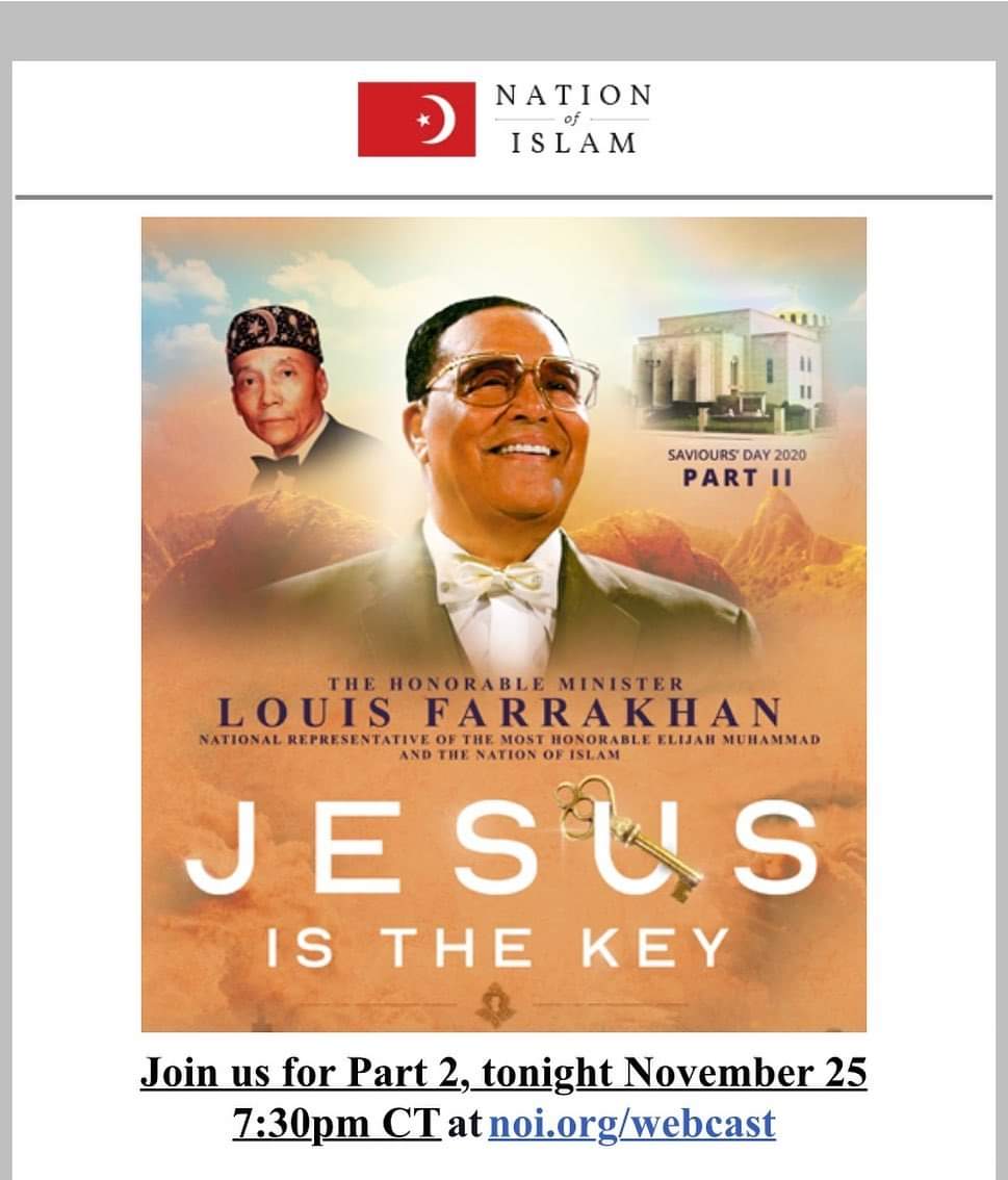 levern_m's tweet photo. Tune in Tonight. #Farrakhan #jesusisthekey #NOIWednesday https://t.co/1DWqJWo3xm
