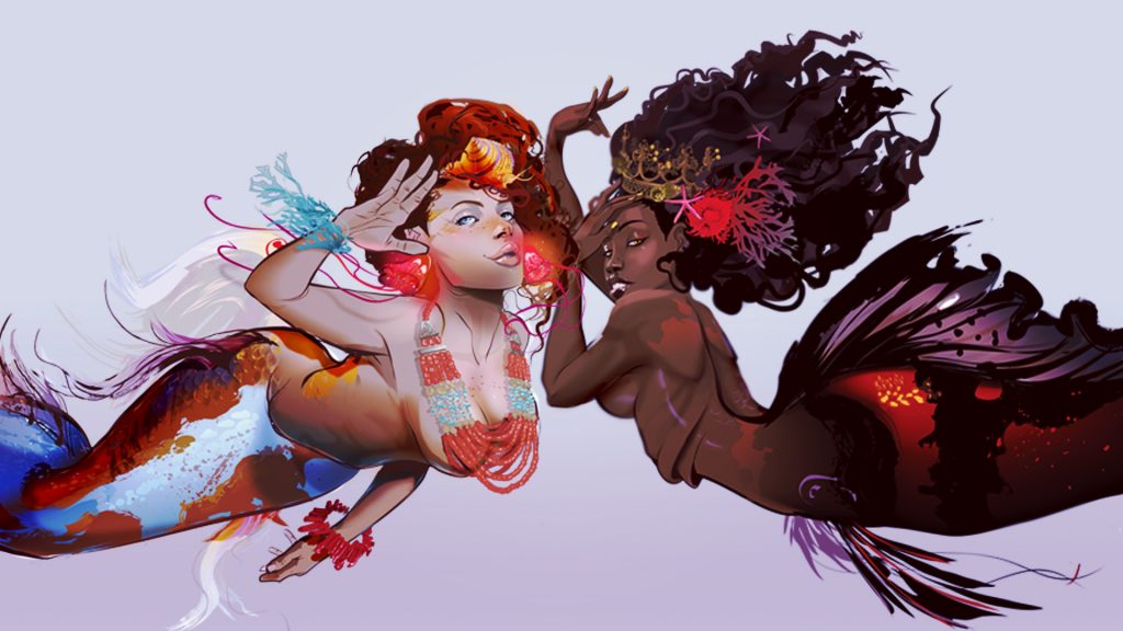 NottsDoesComics's tweet photo. #comics #celebratingblacklives:  @AfuaRichardson's work was showcased on #LovecraftCountry, support her new project #AquariusTheBookOfMer via @Patreon (https://t.co/nCnOmOUsbB) or @kickstarter (from Friday). #blackcomics #blackartists #blackspecfic #BLM #orithyiablue #mermaids https://t.co/H1HqwpXgie
