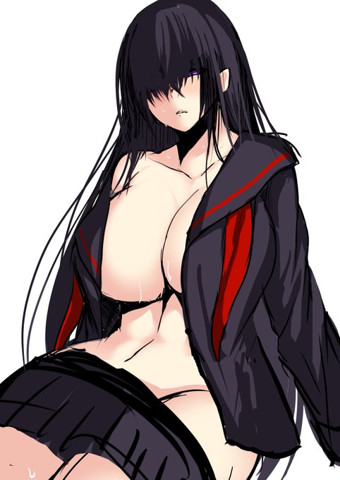 この時間だからメカクレオッパイなどをね 